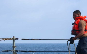 Replenishment-at-Sea Aboard USS Mason (DDG 87)