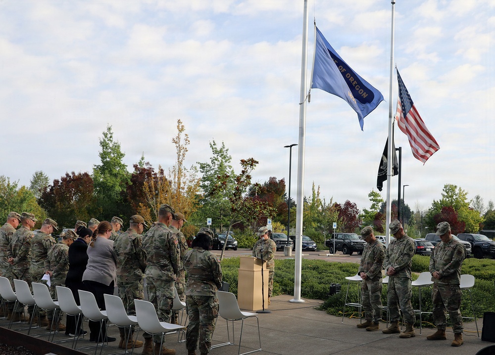 Oregon National Guardsmen gather in Salem