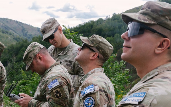 KFOR RC-E Soldiers integrate UAS into patrol operations