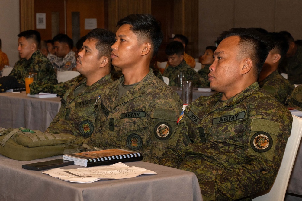 Pacific Partnership 2026 disaster management team leads a hazardous materials response training in Tacloban City, Philippines.