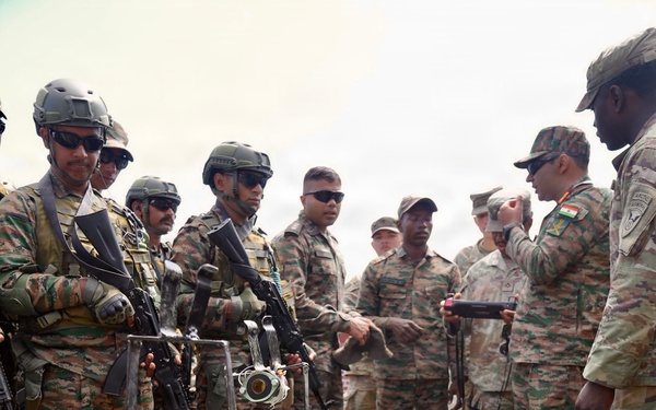 U.S., Indian Army Soldiers train together on counterterrorism operations during Yudh Abhyas 2026