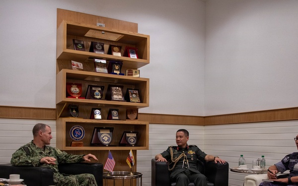 U.S. Navy, Coast Guard Conduct Office Call with Royal Brunei Armed Forces