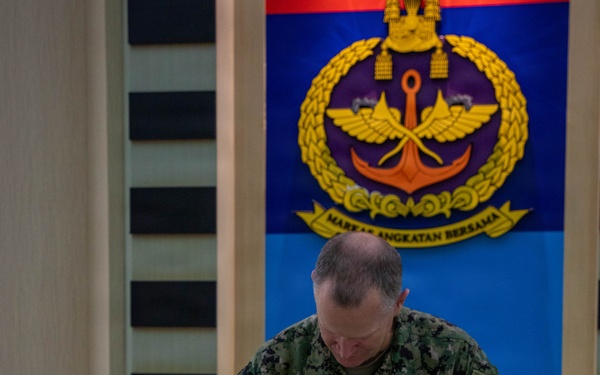U.S. Navy, Coast Guard Conduct Office Call with Royal Brunei Armed Forces
