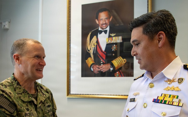 U.S. Navy, Coast Guard Conduct Office Calls with Royal Brunei Armed Forces