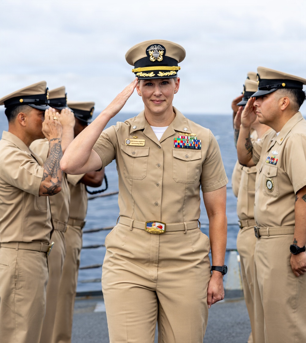 USS Mustin conducts chief petty officer pinning ceremony