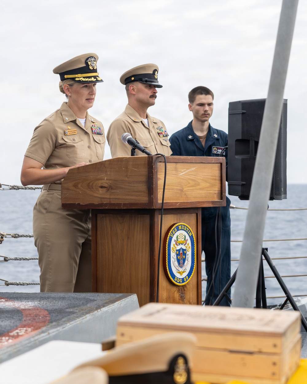 USS Mustin conducts chief petty officer pinning ceremony