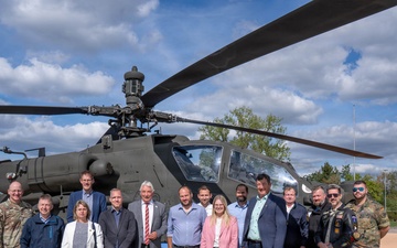 U.S. Army, Bundeswehr, and Local Mayors Align for Noise Abatement Meeting and Chinook Helicopter Flight