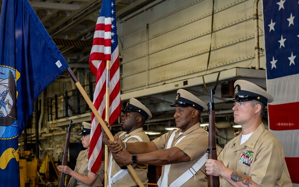 USS Tripoli Chief Pinning