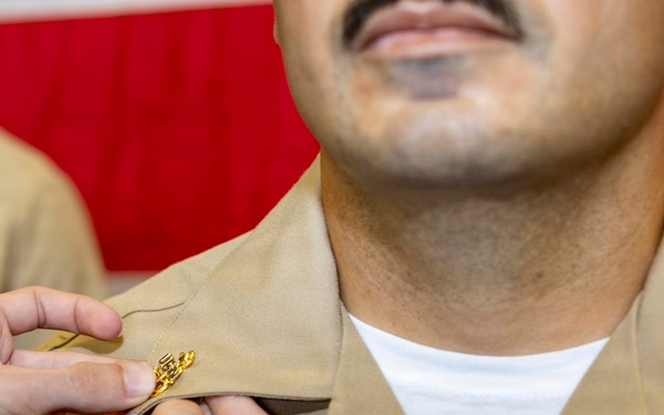 USS Tripoli Chief Pinning