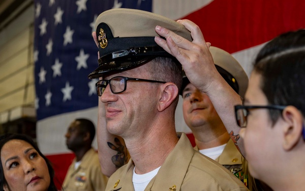 USS Tripoli Chief Pinning