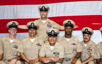USS Tripoli Chief Pinning