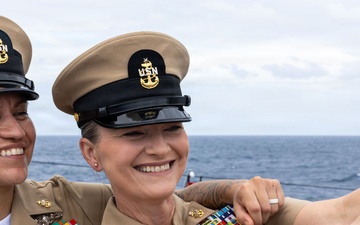 USS Mustin conducts chief petty officer pinning ceremony