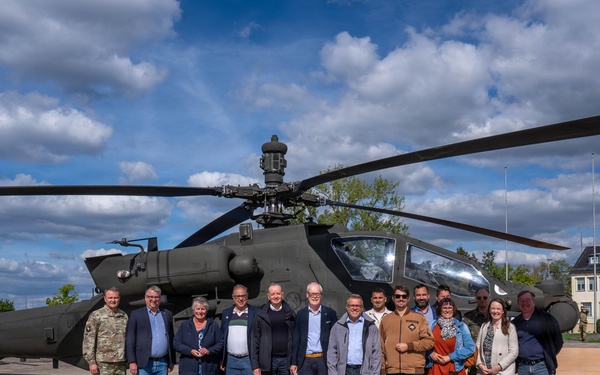 U.S. Army, Bundeswehr, and Local Mayors Align for Noise Abatement Meeting and Chinook Helicopter Flight