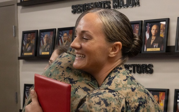 8th Marine Corps District Patricia Ramirez and Gunnery Sgt. Brooke Walshak Award Ceremony