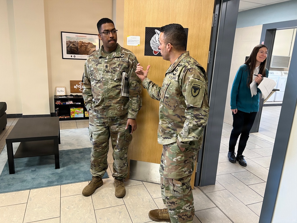 USAG Italy Command Sgt. Maj. visits barracks on Caserma Ederle to promote best barracks program