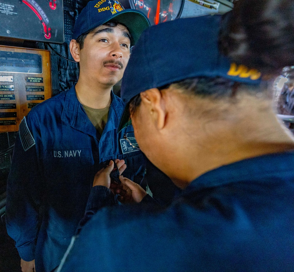 USS Benfold Holds an All Hands Call
