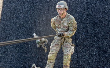 Rappelling at Air Assault School