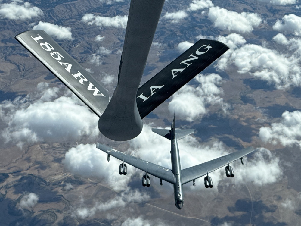 Right Place, Right Time: 185th ARW Trains with Minot B-52