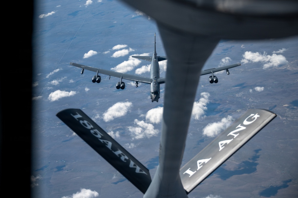 Right Place, Right Time: 185th ARW Trains with Minot B-52