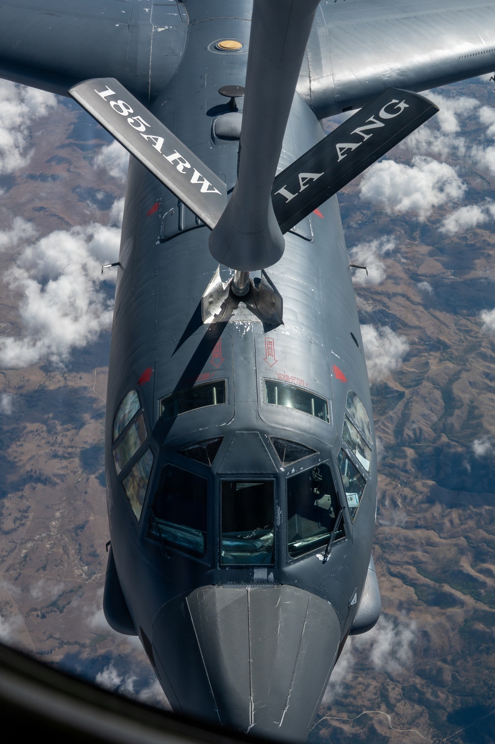 Right Place, Right Time: 185th ARW Trains with Minot B-52