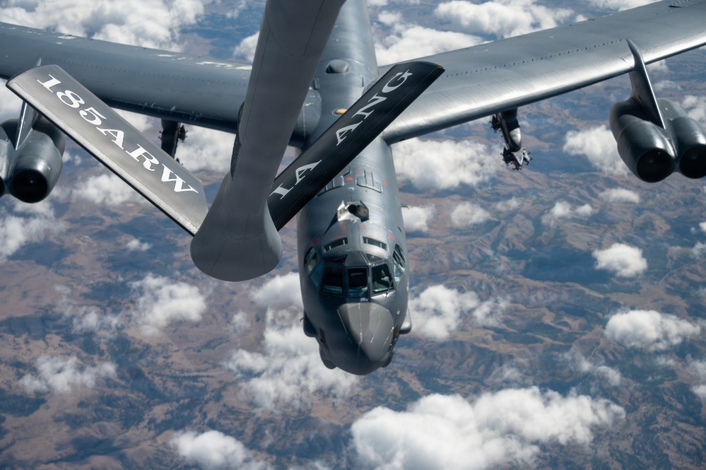 Right Place, Right Time: 185th ARW Trains with Minot B-52