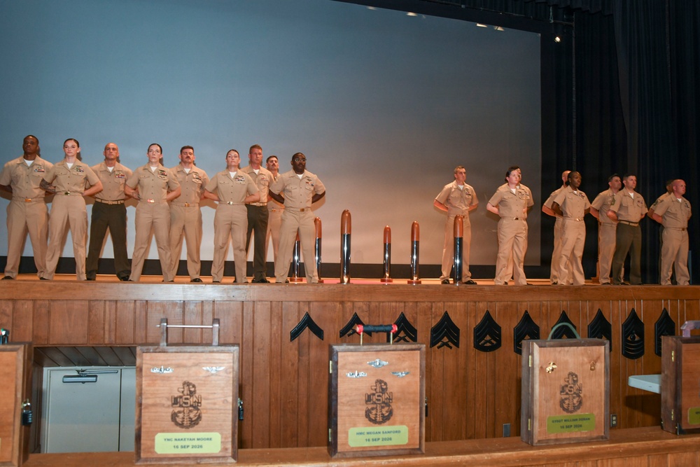 Chief's pinning ceremony is held at Camp Lejeune