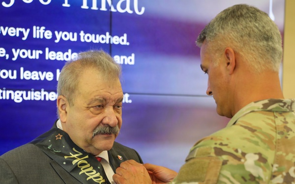 Pinned at Retirement Ceremony