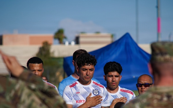 Bases unite through soccer to honor fallen, remember 9/11