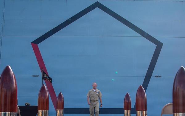 Chief Pinning Ceremony aboard USS Arlington (LPD 24)