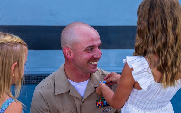 Chief Pinning Ceremony aboard USS Arlington (LPD 24)