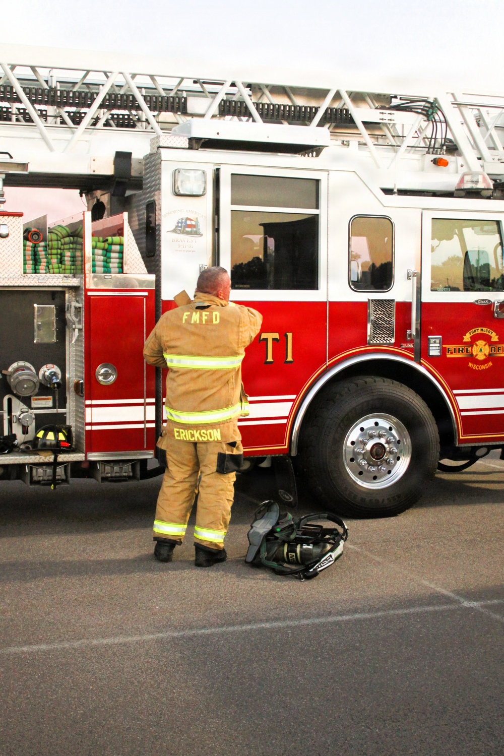 Fort McCoy firefighters honor those lost on 9/11