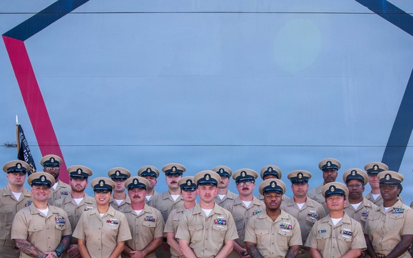 Chief Pinning Ceremony aboard USS Arlington (LPD 24)