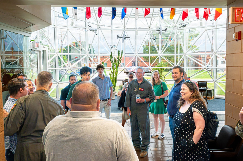 Missouri Rep. Sam Graves staff delegates tour the 139th Airlift Wing