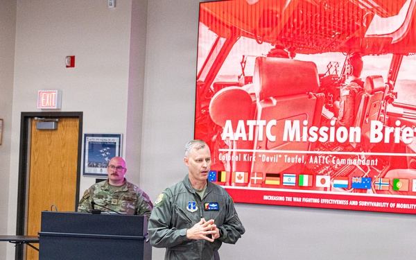 Missouri Rep. Sam Graves staff delegates tour the 139th Airlift Wing