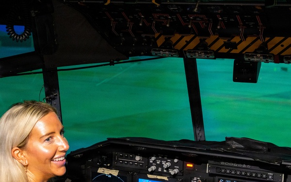 Missouri Rep. Sam Graves staff delegates tour the 139th Airlift Wing