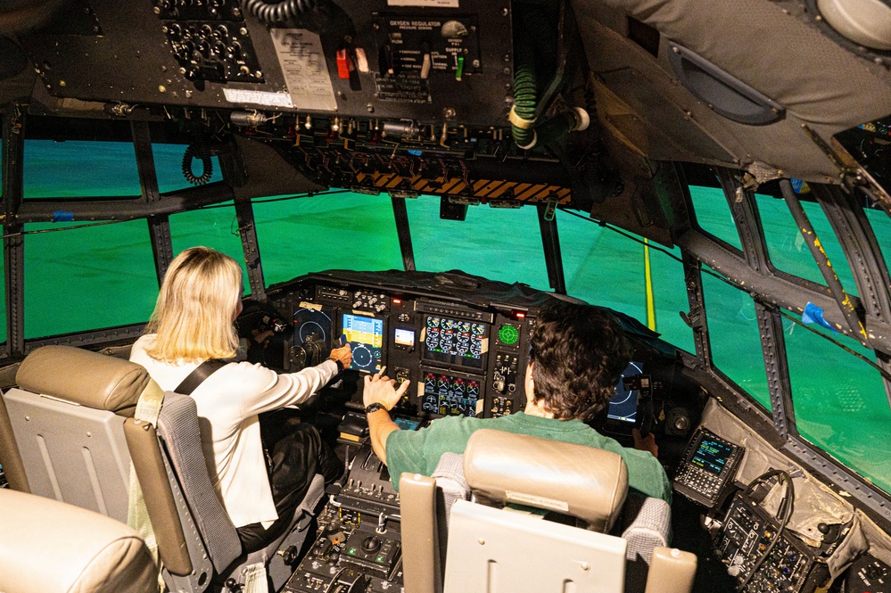 Missouri Rep. Sam Graves staff delegates tour the 139th Airlift Wing