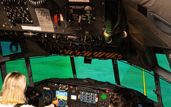 Missouri Rep. Sam Graves staff delegates tour the 139th Airlift Wing