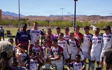 Bases unite through soccer to honor fallen
