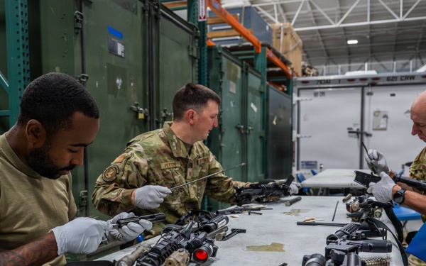 821 CRG increases readiness through armory accountability and cleaning
