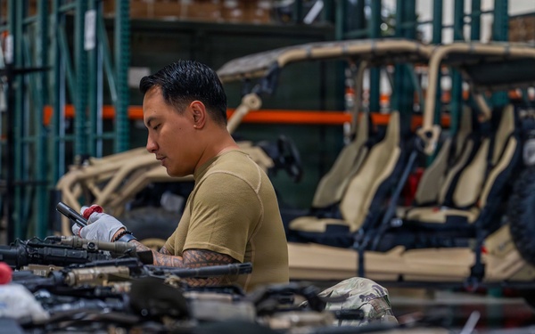 821 CRG increases readiness through armory accountability and cleaning