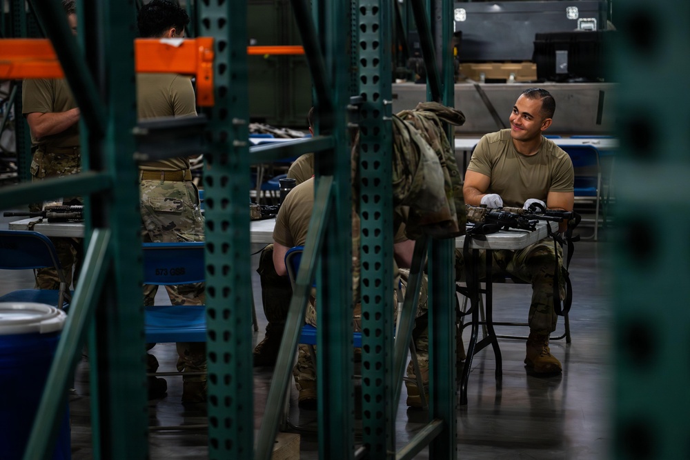 821 CRG increases readiness through armory accountability and cleaning