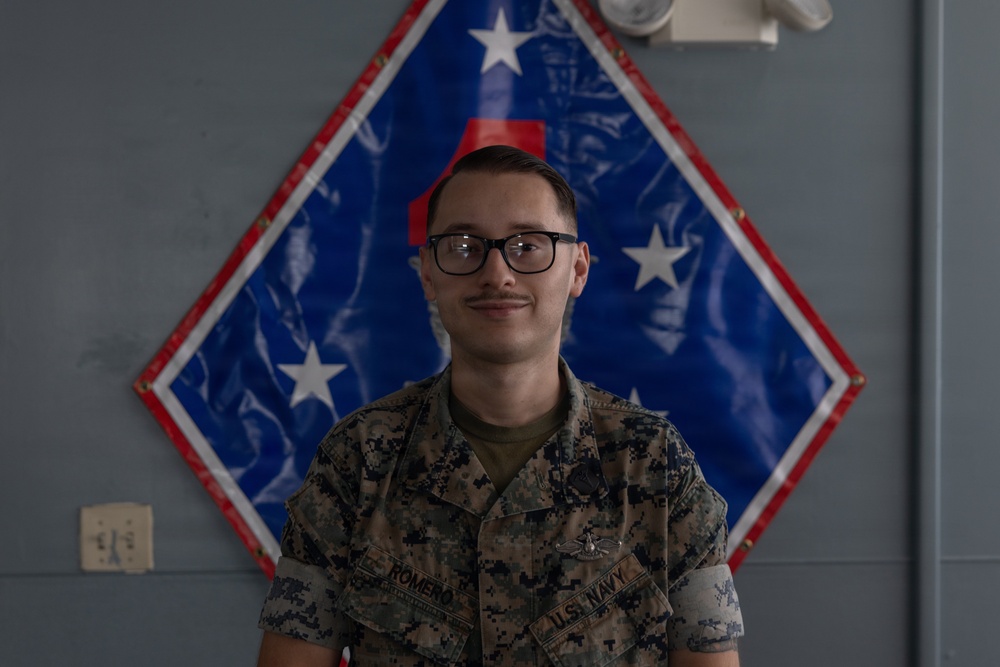 Faces of the Blue Diamond: U.S. Navy Petty Officer 2nd Class Josue Romero