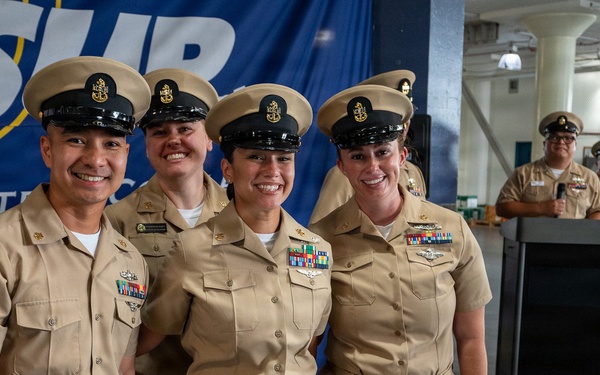 Three Sailors Join Chief Petty Officer Ranks at NAVSUP FLC San Diego