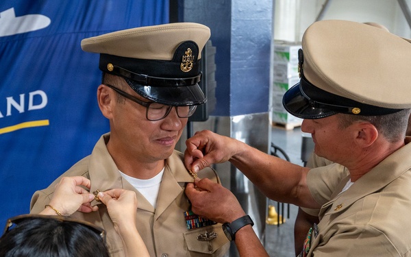 Three Sailors Join Chief Petty Officer Ranks at NAVSUP FLC San Diego