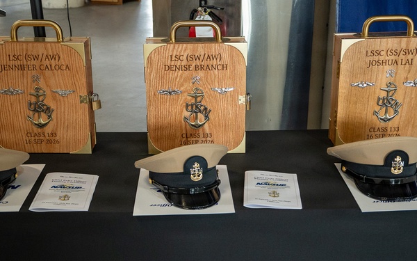 Three Sailors Join Chief Petty Officer Ranks at NAVSUP FLC San Diego