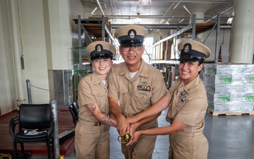 Three Sailors Join Chief Petty Officer Ranks at NAVSUP FLC San Diego