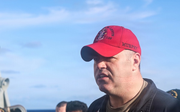 USS Carl M. Levin conducts damage control drill