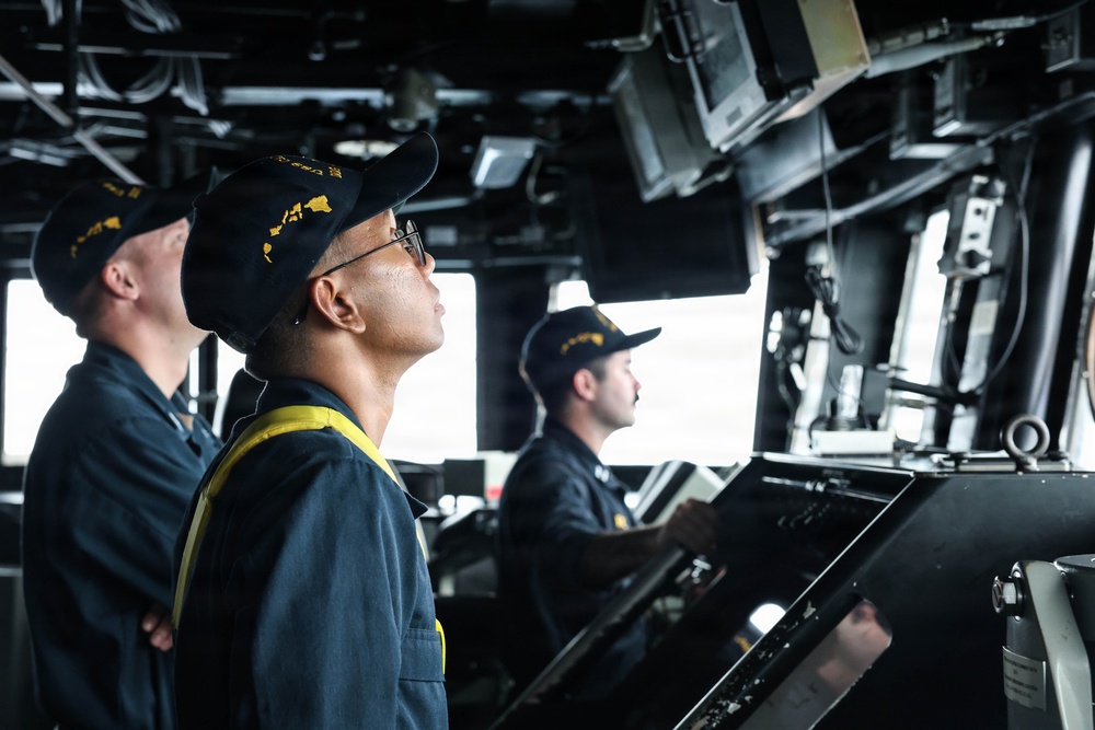 USS Carl M. Levin conducts routine operations