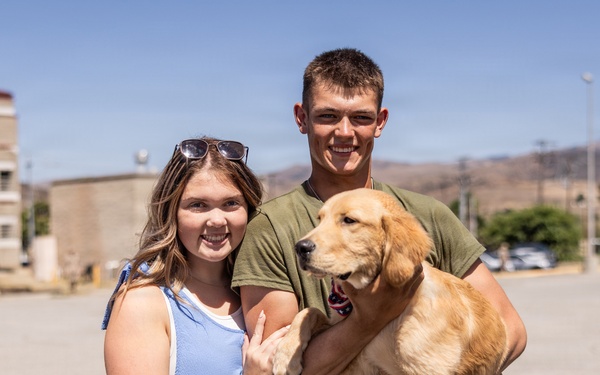 U.S. Marines with 2nd Bn., 1st Marines hold welcome home ceremony