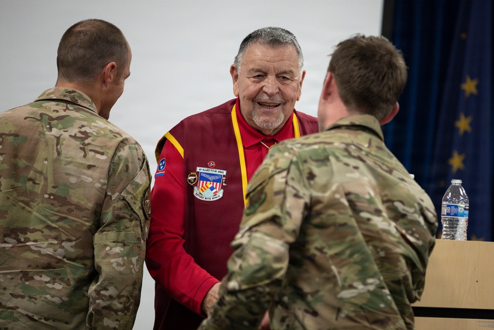 The Alaska Air National Guard’s 176th Wing hosts former Vietnam War POW Bill Robinson